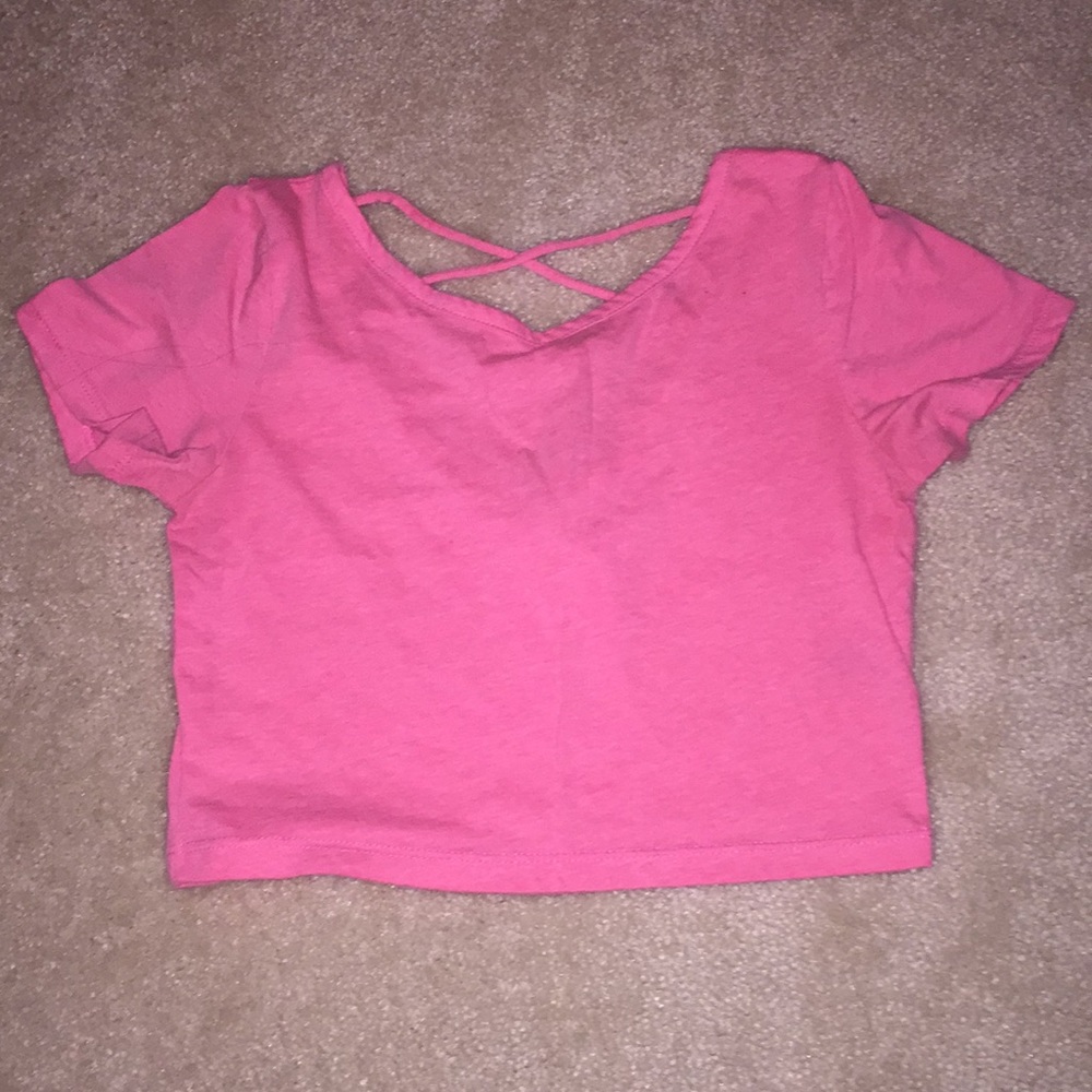 Pink crop top